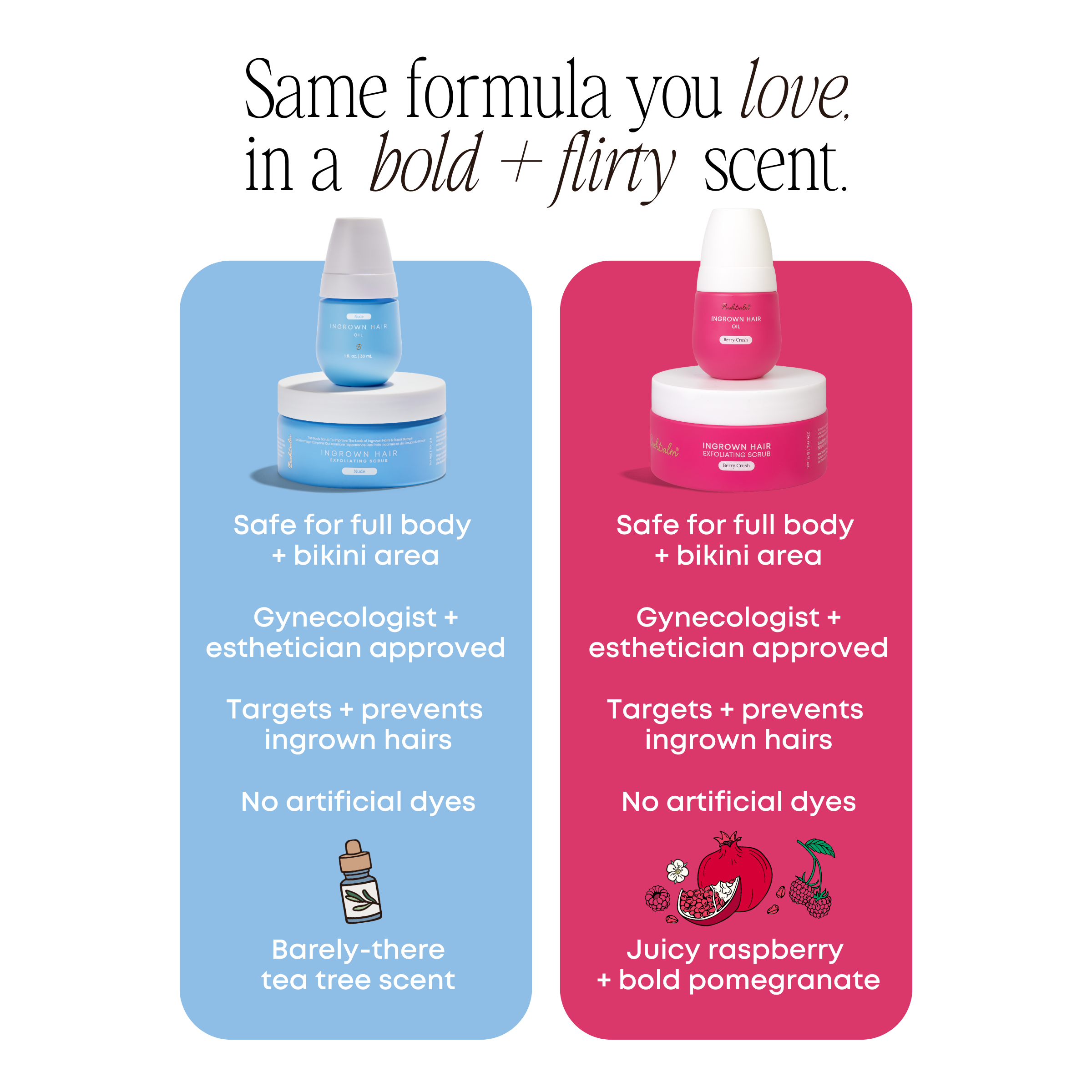 Berry Crush Ingrown Hair 2 Step Routine