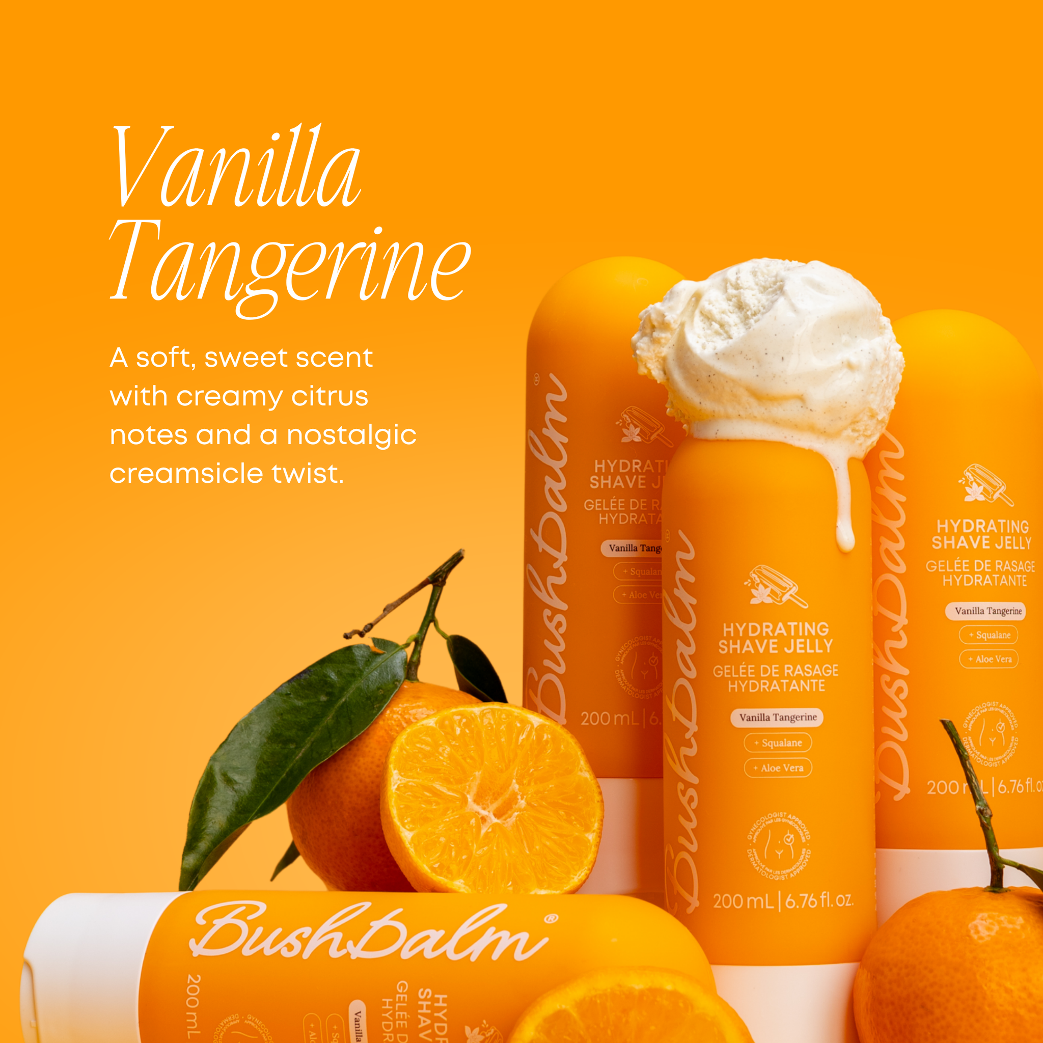 Vanilla Tangerine Hydrating Shave Jelly – Bushbalm Canada