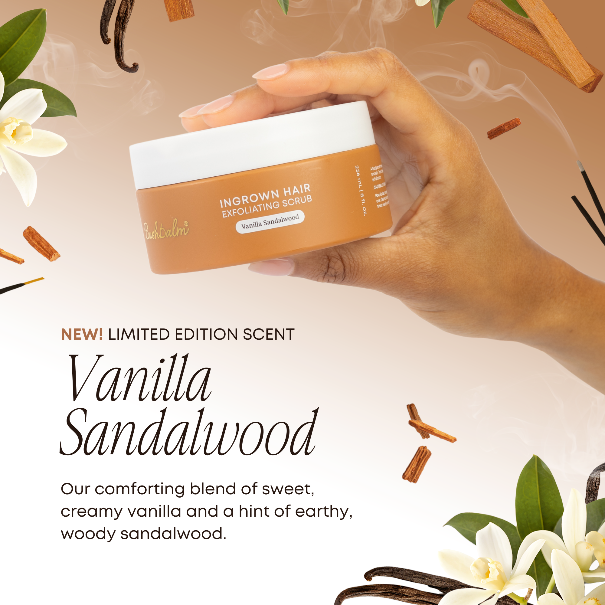 Vanilla Sandalwood Exfoliating Scrub