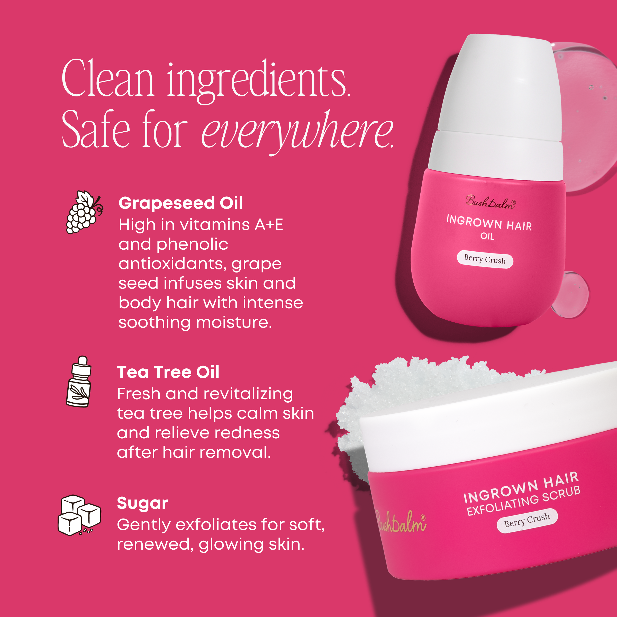 Berry Crush Ingrown Hair 2 Step Routine