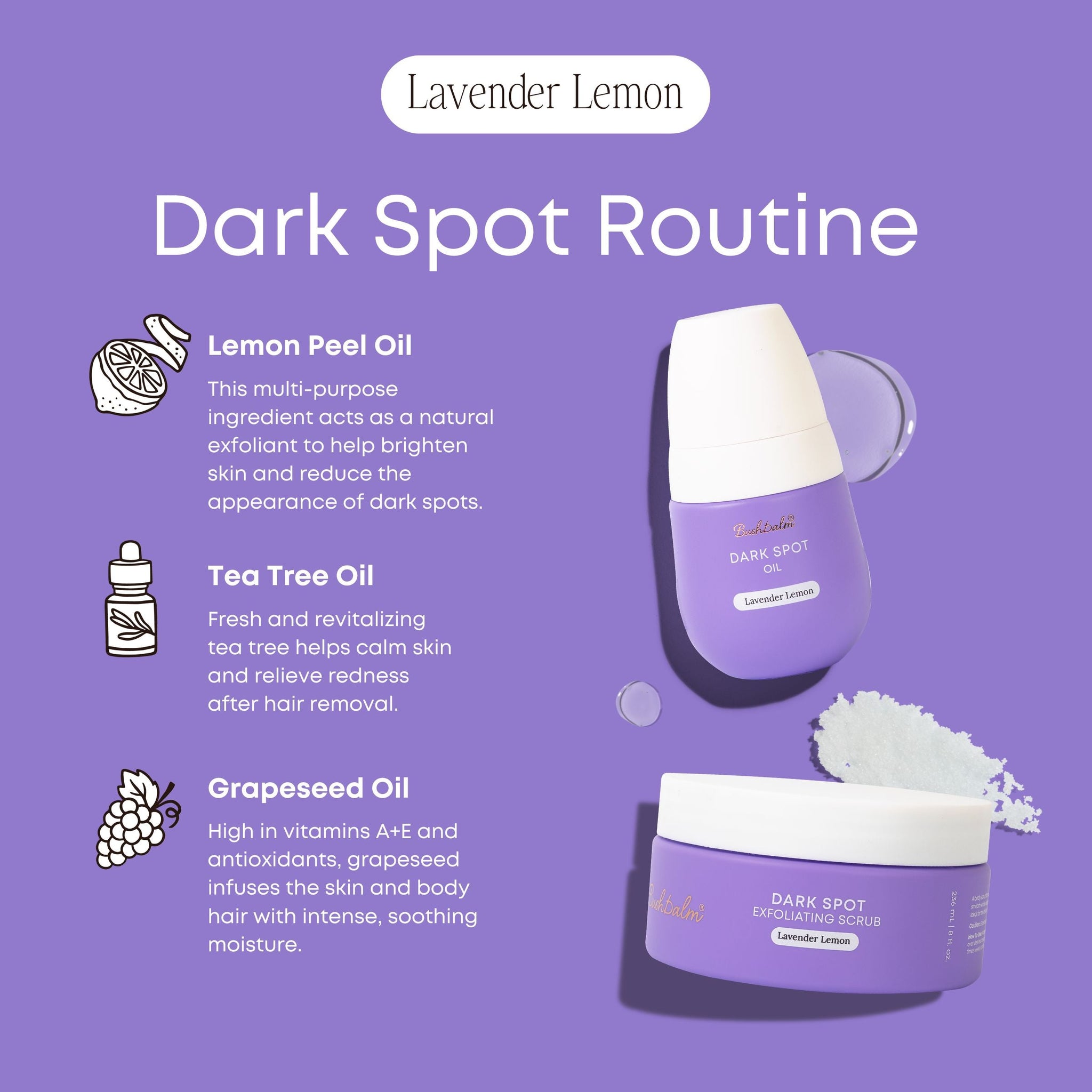 Lavender Lemon Dark Spot 2 Step Routine